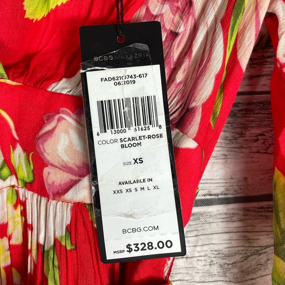 BCBGMAXAZRIA Rose Bloom Maxi Dress - New with tags - Picture 12 of 16